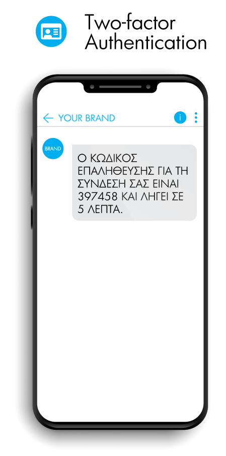 SMS messages for two-factor authentication
