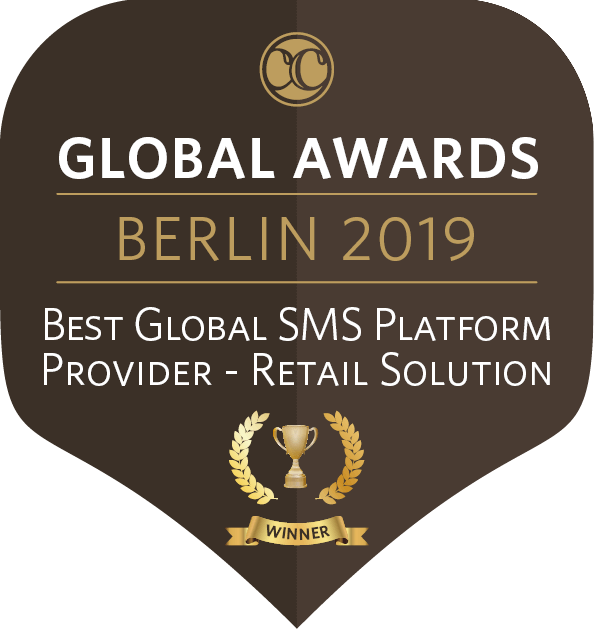 Global Awards Berlin 2019 Best Global SMS Platform Provider - Retail Solution